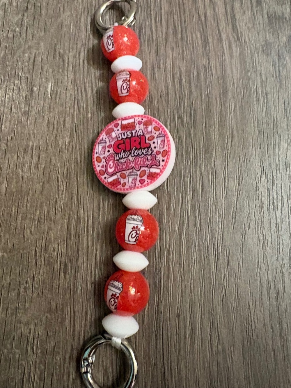 cute handmade chick fil a phone grip
